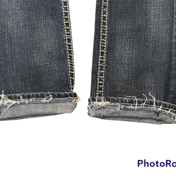 Silvers Berkley Flap Jeans EUC Button Pockets Dark Denim - Picture 10 of 12